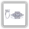 Click to enlarge this Radiant Cut with Trapezoids in 18K White Gold