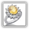 Yellow Sapphire & Diamonds
