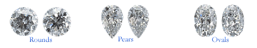 Three Stone Diamond Rings - Side Diamonds